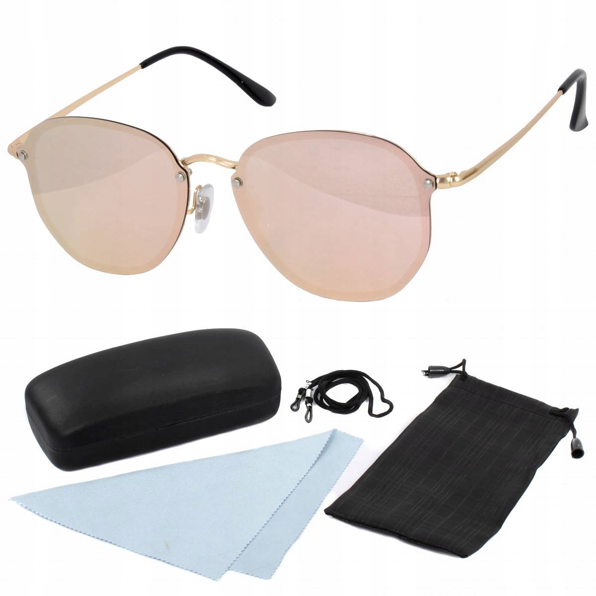 Polar Fashion 8086 C3 zlaté polarizované sluneční brýle s pouzdro