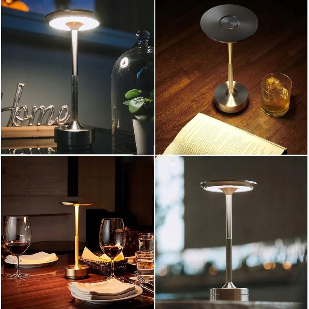 BEZPRZEWODOWA LAMPKA NOCNA DOTYKOWA LED DO DOMU, BIURA 3 TRYBY 2600 MAH Długość/wysokość 1 cm