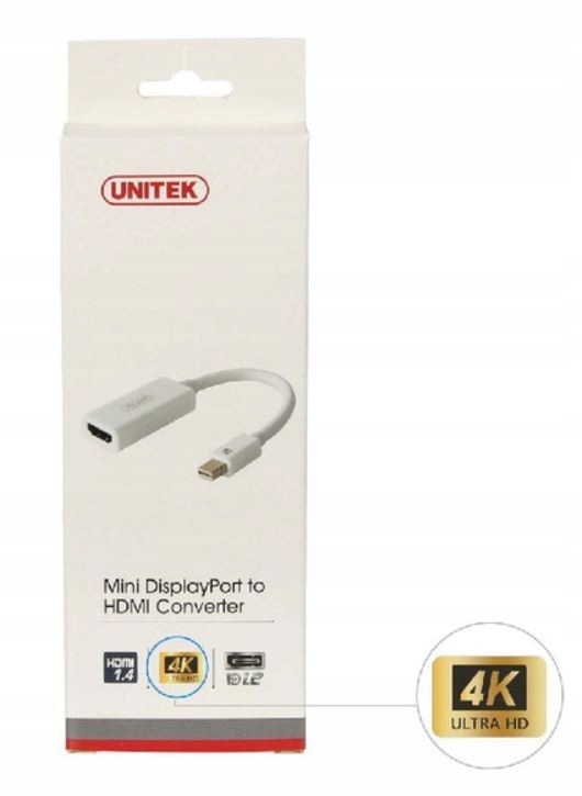 UNITEK Adapter mini DisplayPort- HDMI 4K Kod producenta Y-6331