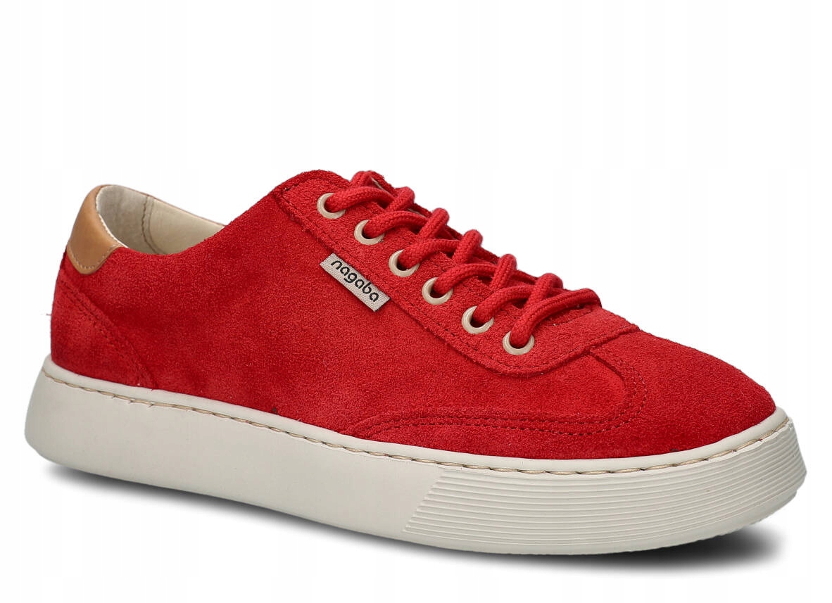 Dámské Kožené Polobotky Červené Nagaba 612 Velurové, Polské 39