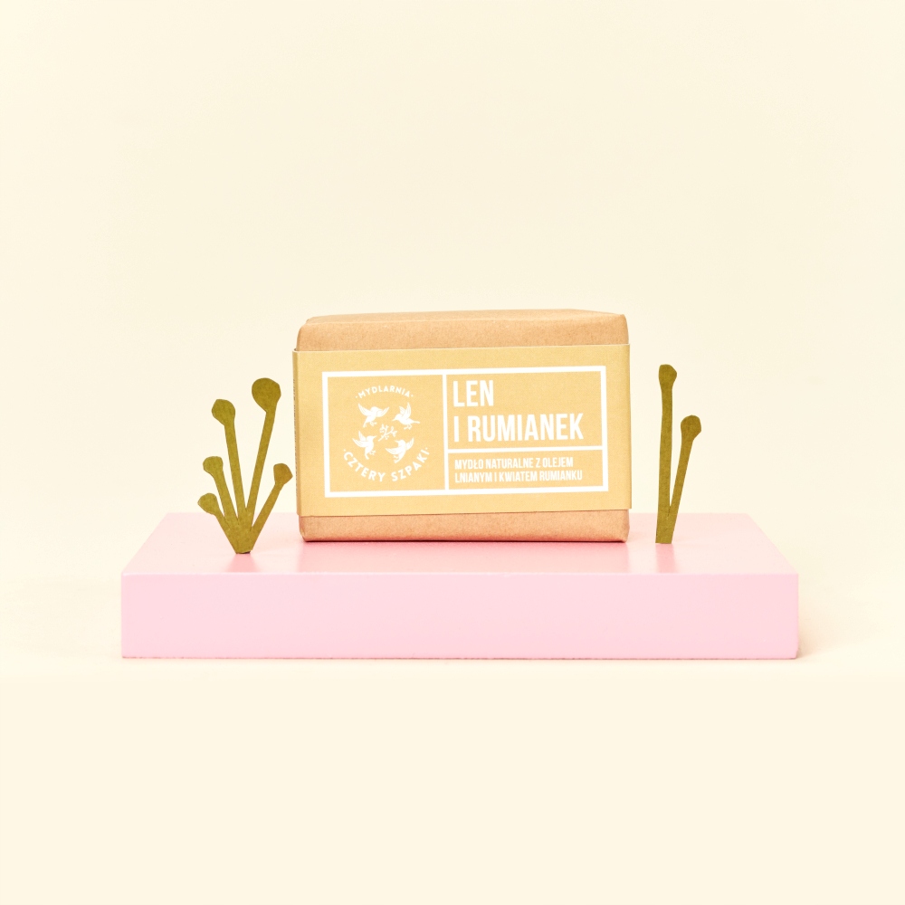 CZTERY SZPAKI LEN I RUMIANEK mydło Rodzaj kostka