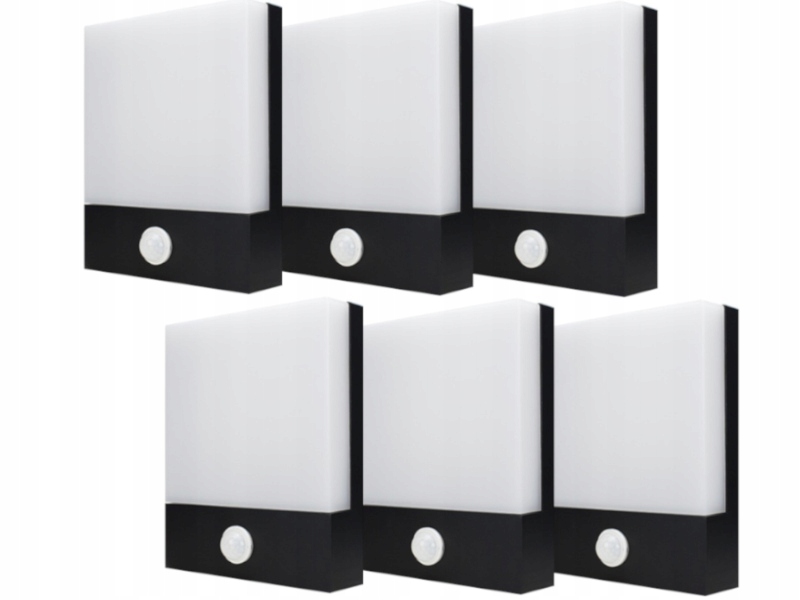 6 x Voděodolná Lampa Na Stěnu Fasády Domu Budovy Altánku