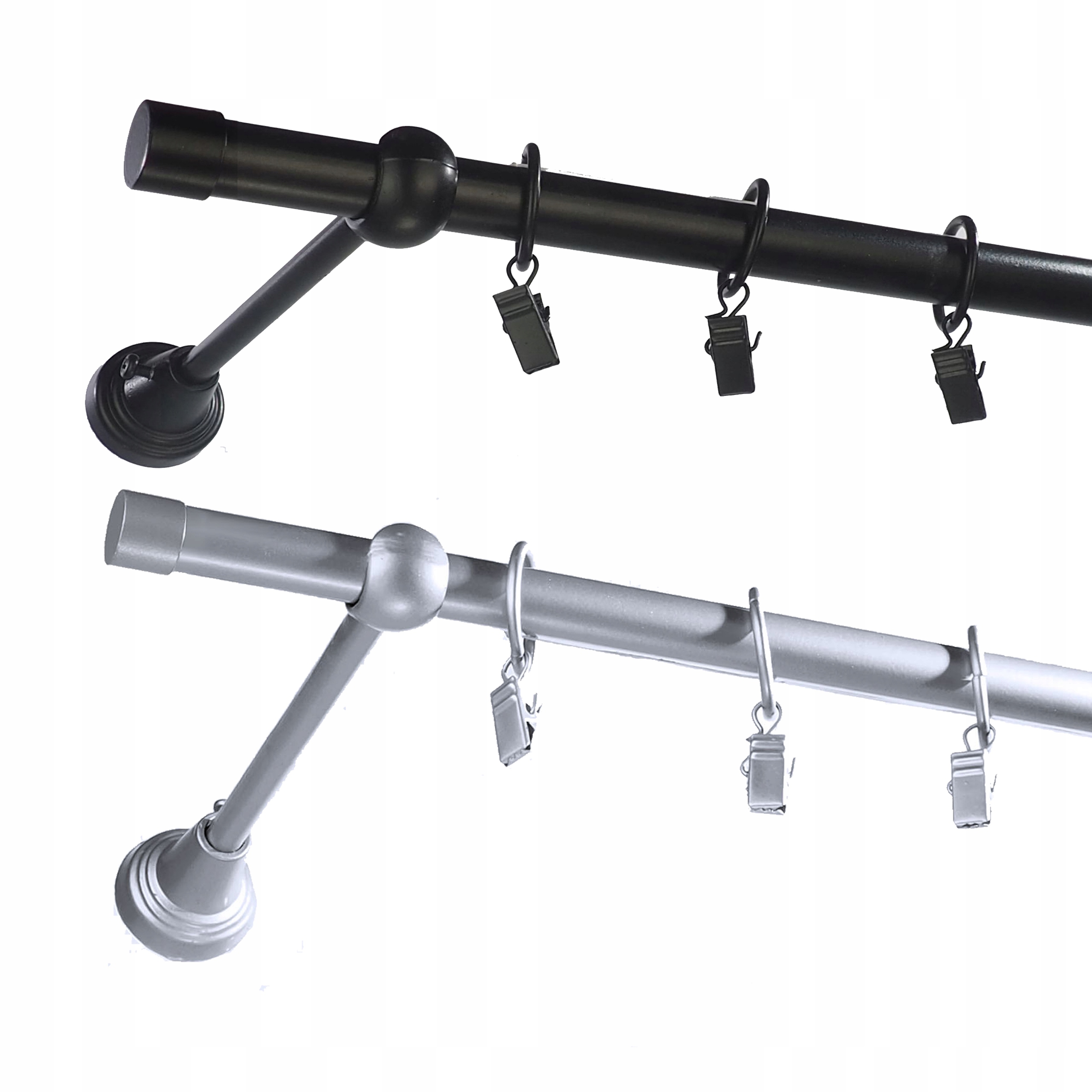 Karnisz metalowy fi 16 pojedyńczy 400 cm