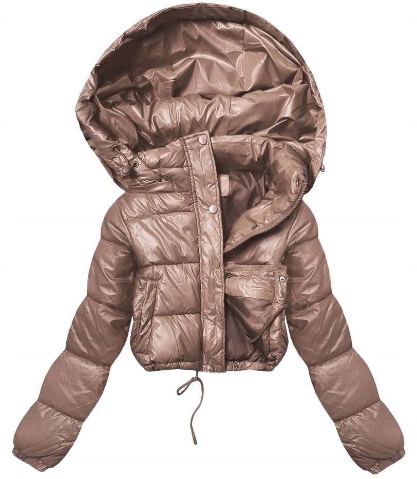 Krátká Dámská Péřová Bunda 3831 J.bronz XL (42)