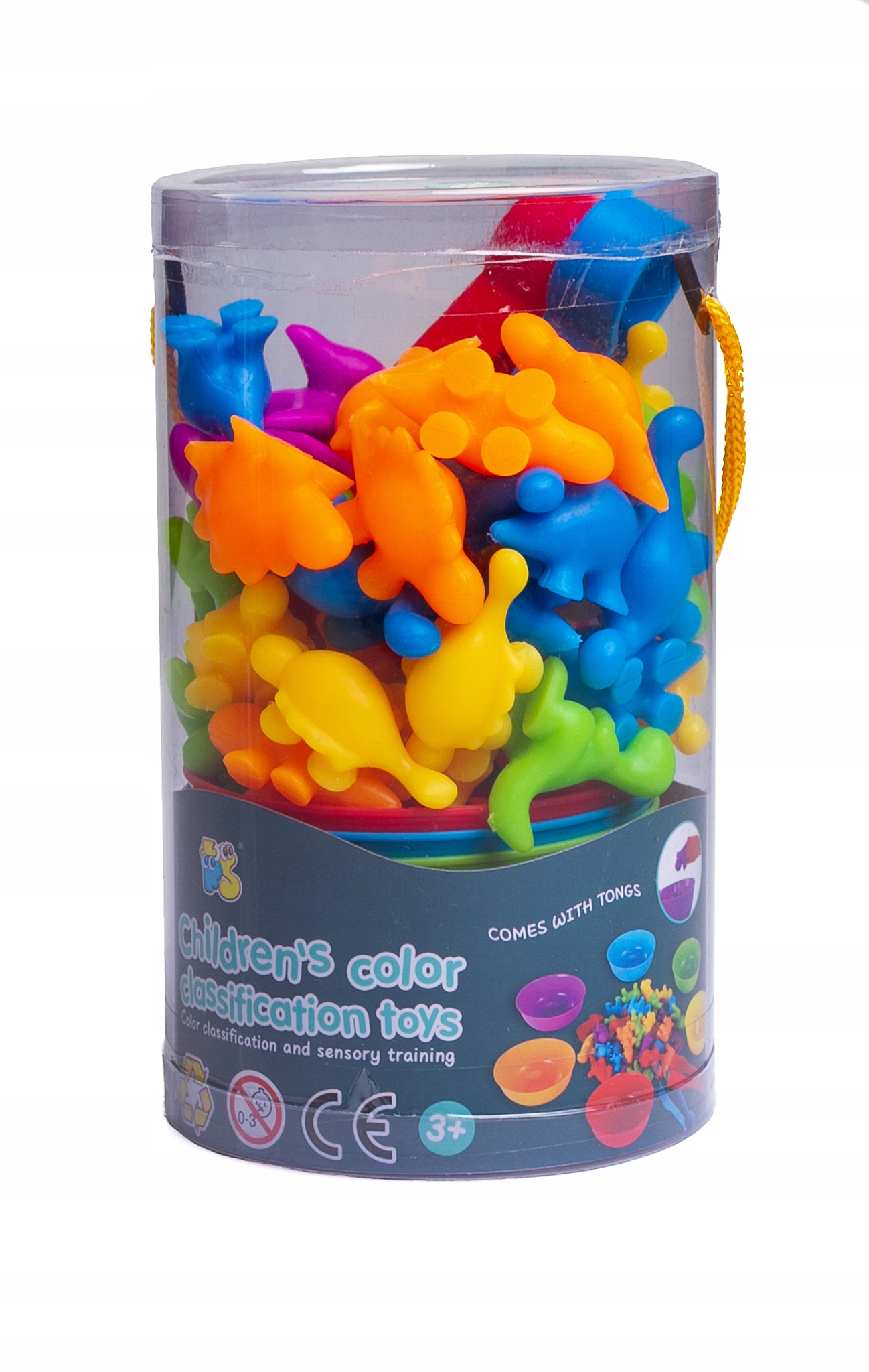 DINOZAURY do nauki kolorów liczenia chwytania Materiał guma plastik