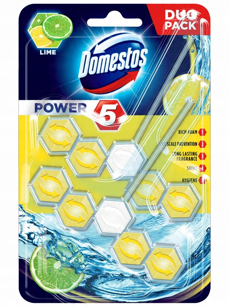 

Domestos Duo Power 5 zawieszka do Wc Lime 2 szt