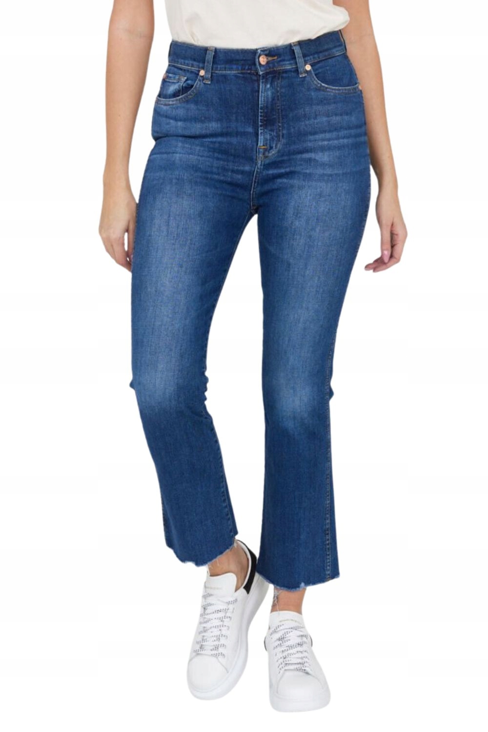 7 For All Mankind Tmavě modré dámské džíny Hw Slim Kick 26