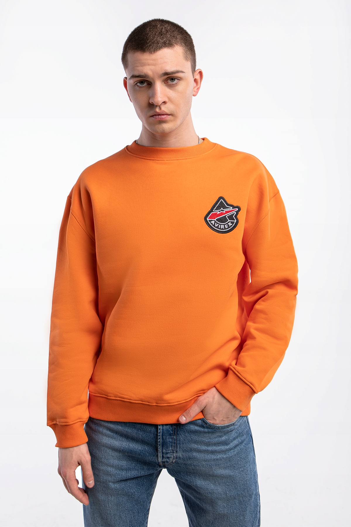 Pánská mikina bez kapuce Avirex Charleston V1A00003-704 M