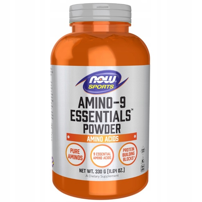 Amino-9 Essentials 330 g Kloubní Prášek Now Foods