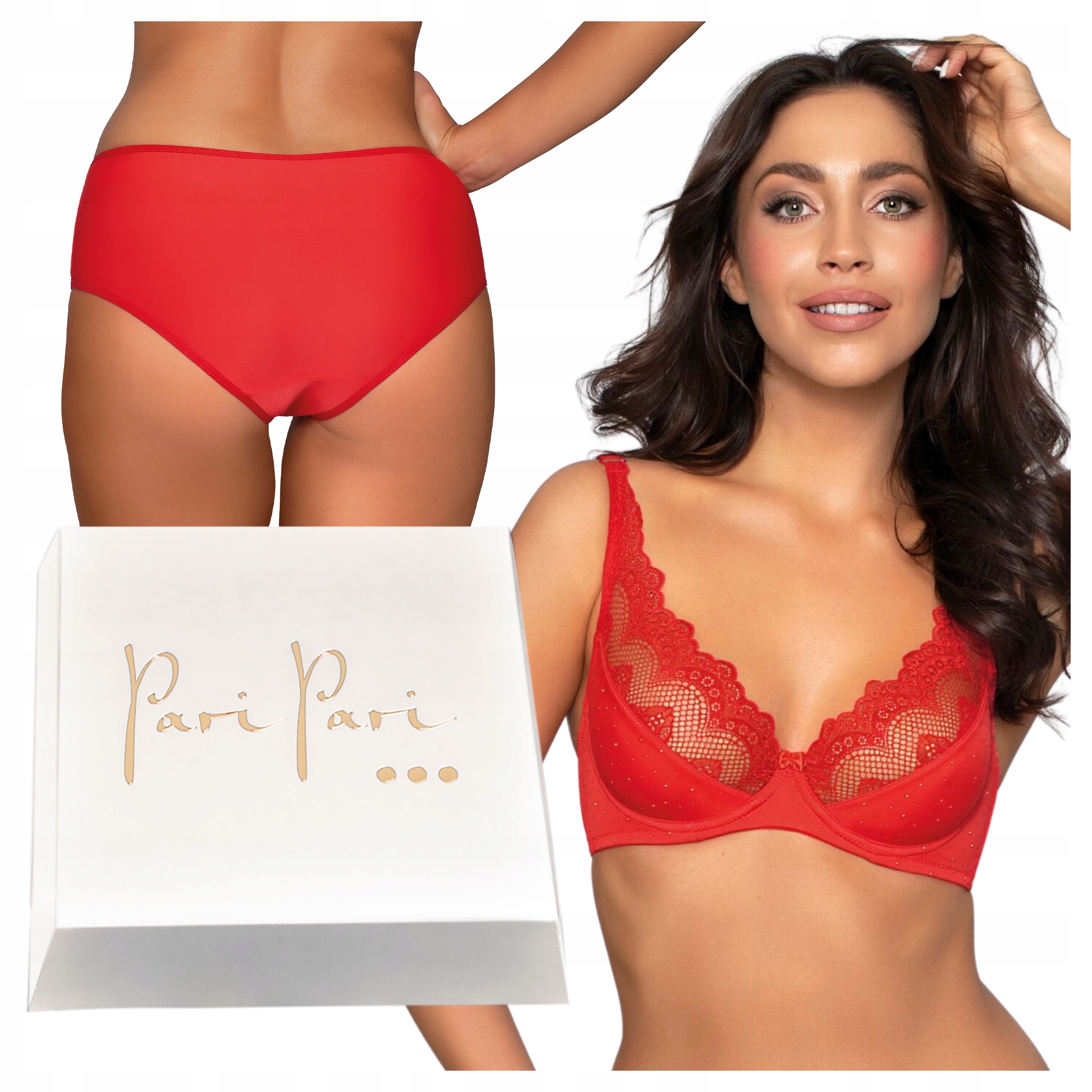 Sada dámského spodního prádla Sexy měkká podprsenka kalhotky Polský jako Dárek