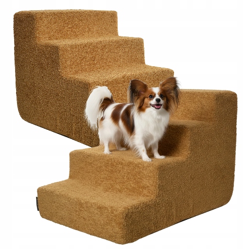 Rampa Schodky pro psa kočku 4 stupně Protiskluzová Plošina 40 cm Schody