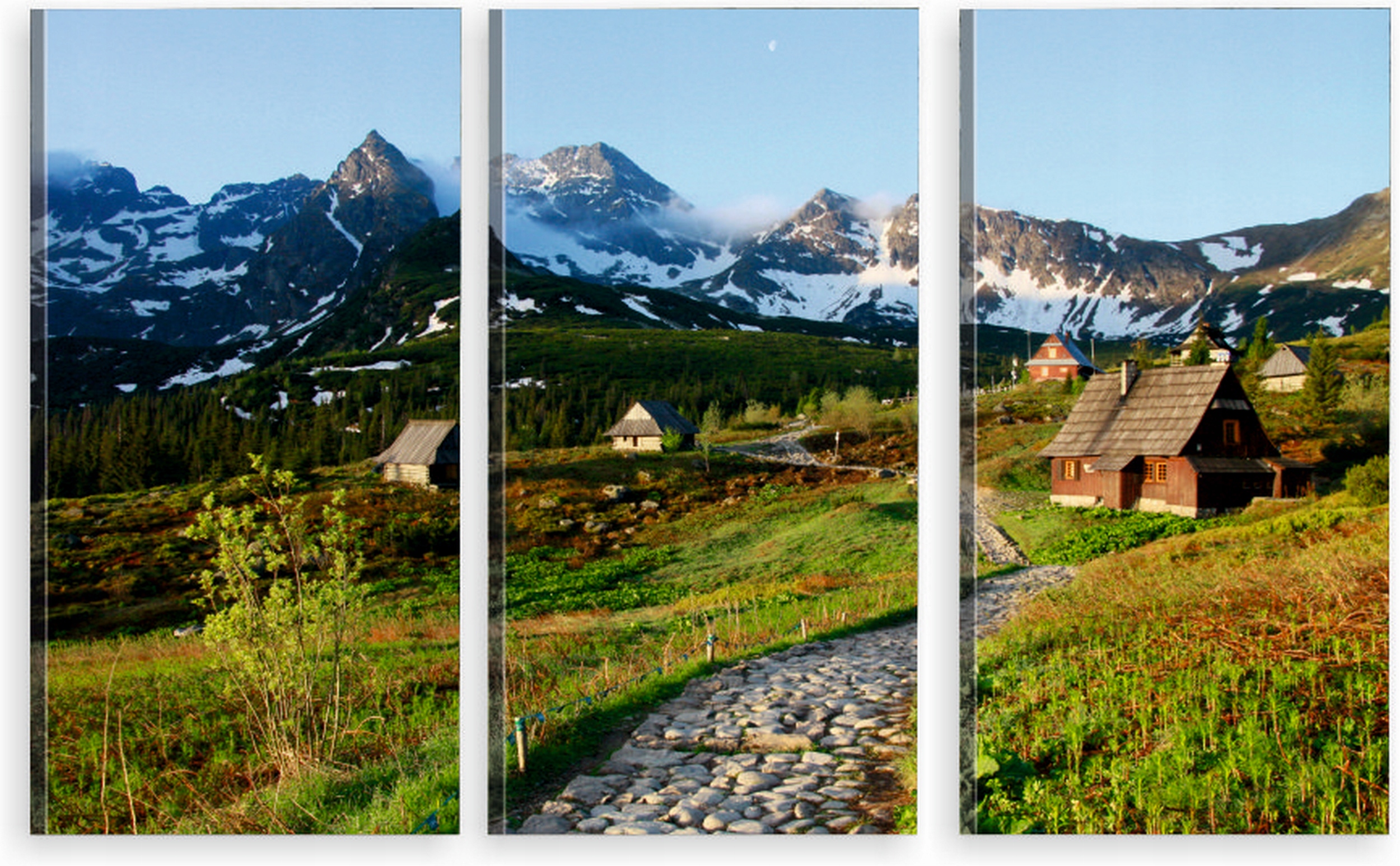 

Tryptyk Obraz Na Ścianę tatry hala gąsienicowa
