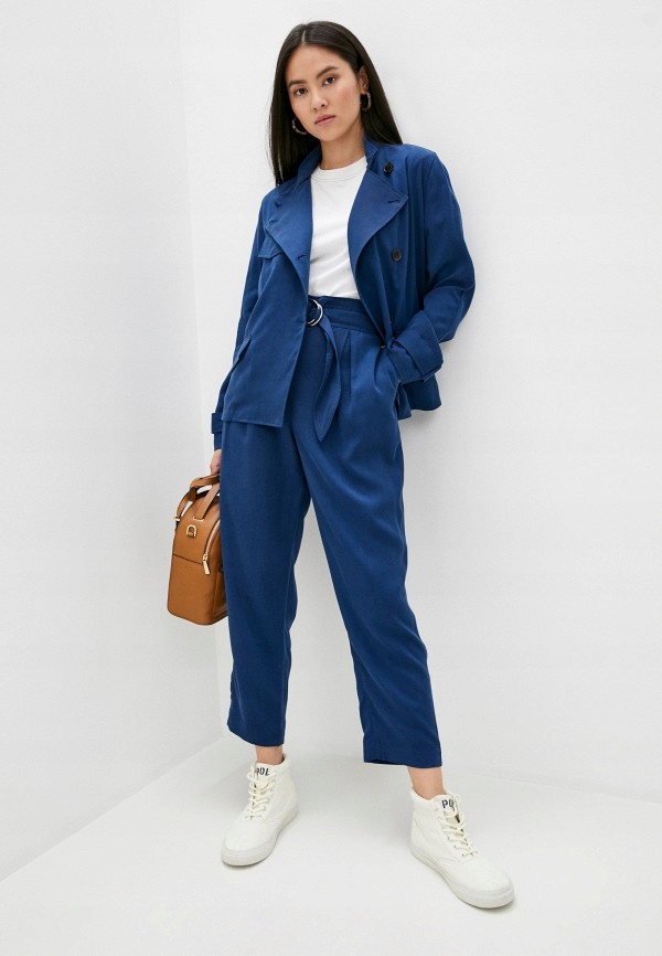 Calvin Klein Tmavě Modrý Krátký Kabát (36)