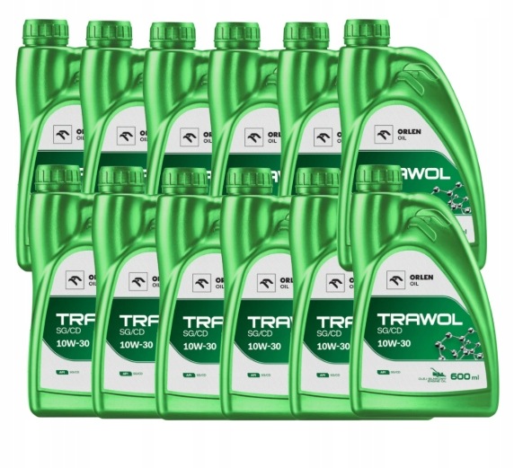Zestaw 12 X Orlen Trawol 4T 10W30 Wielosezonowy Kosiarki 0,6L