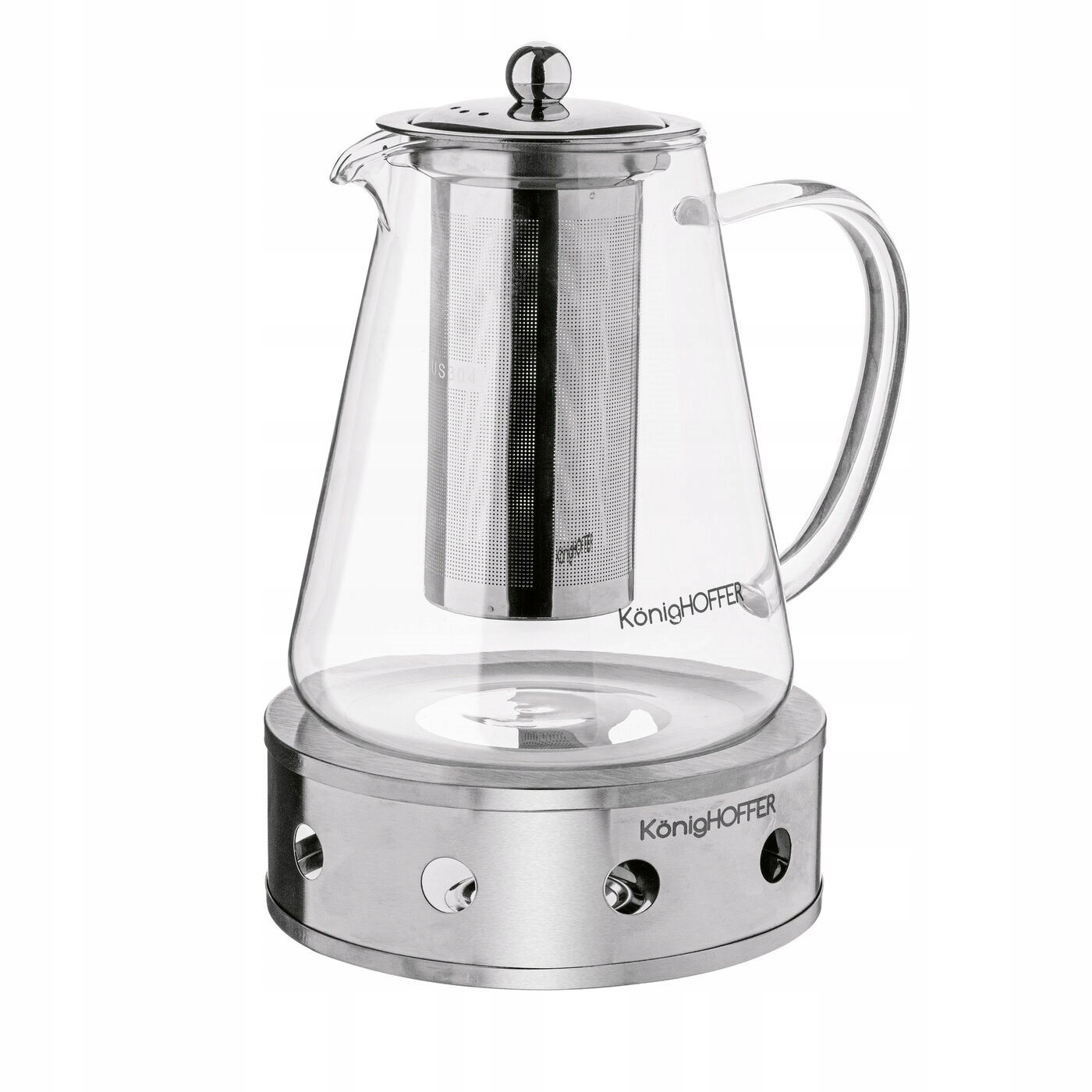 Dzbanek z zaparzaczem i podgrzewaczem 1,3L