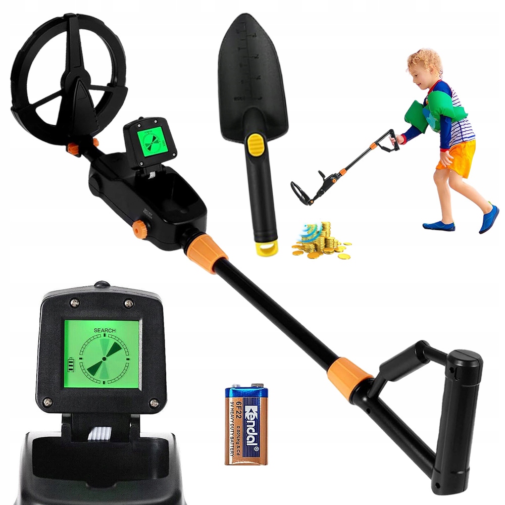 Detektor Kovu Lehký Nastavitelný Detektor Kovů Přesný LCD
