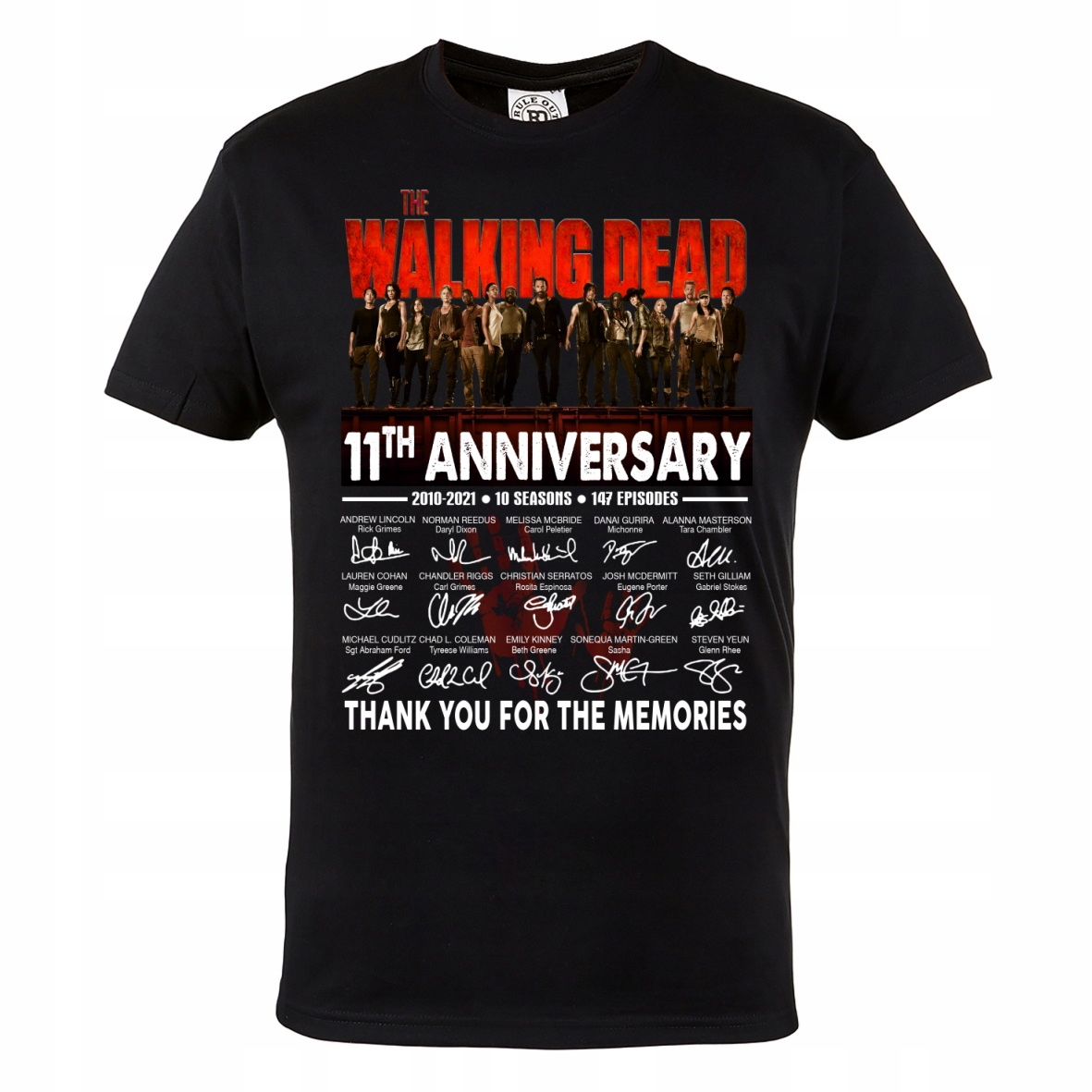 

Męska Koszulka 11 Lat The Walking Dead Autografy