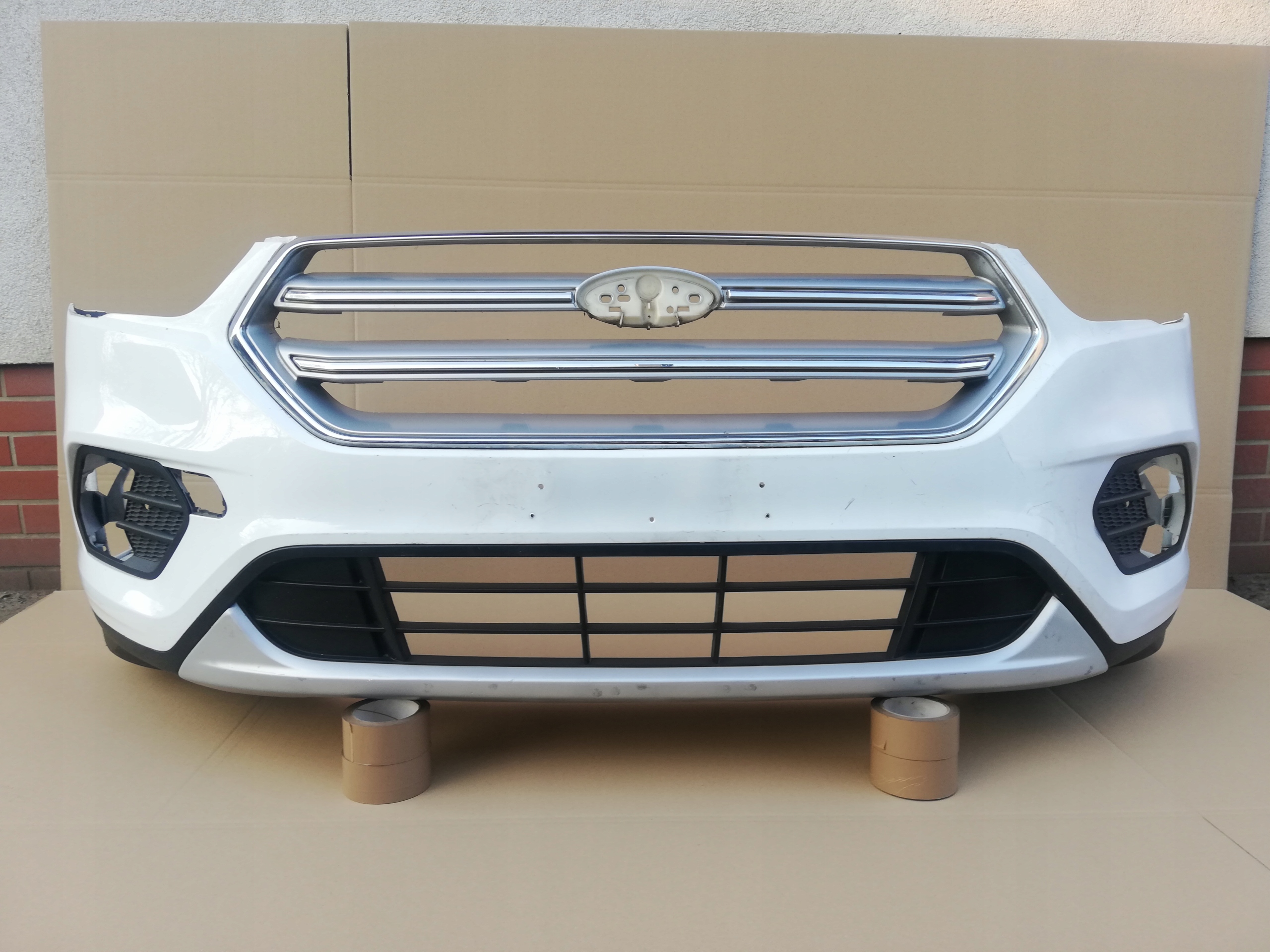 FORD KUGA ESCAPE MK2 LIFT 16- ZDERZAK PRZEDNI BEZ OTWORÓW