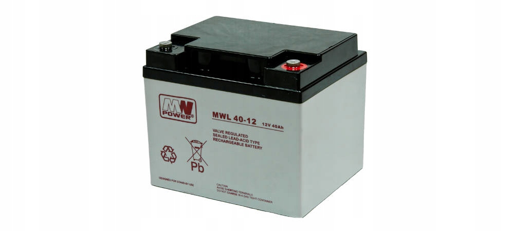 Akumulator Agm 12V/40Ah 196*165*170 (T16) Mwl 40-12