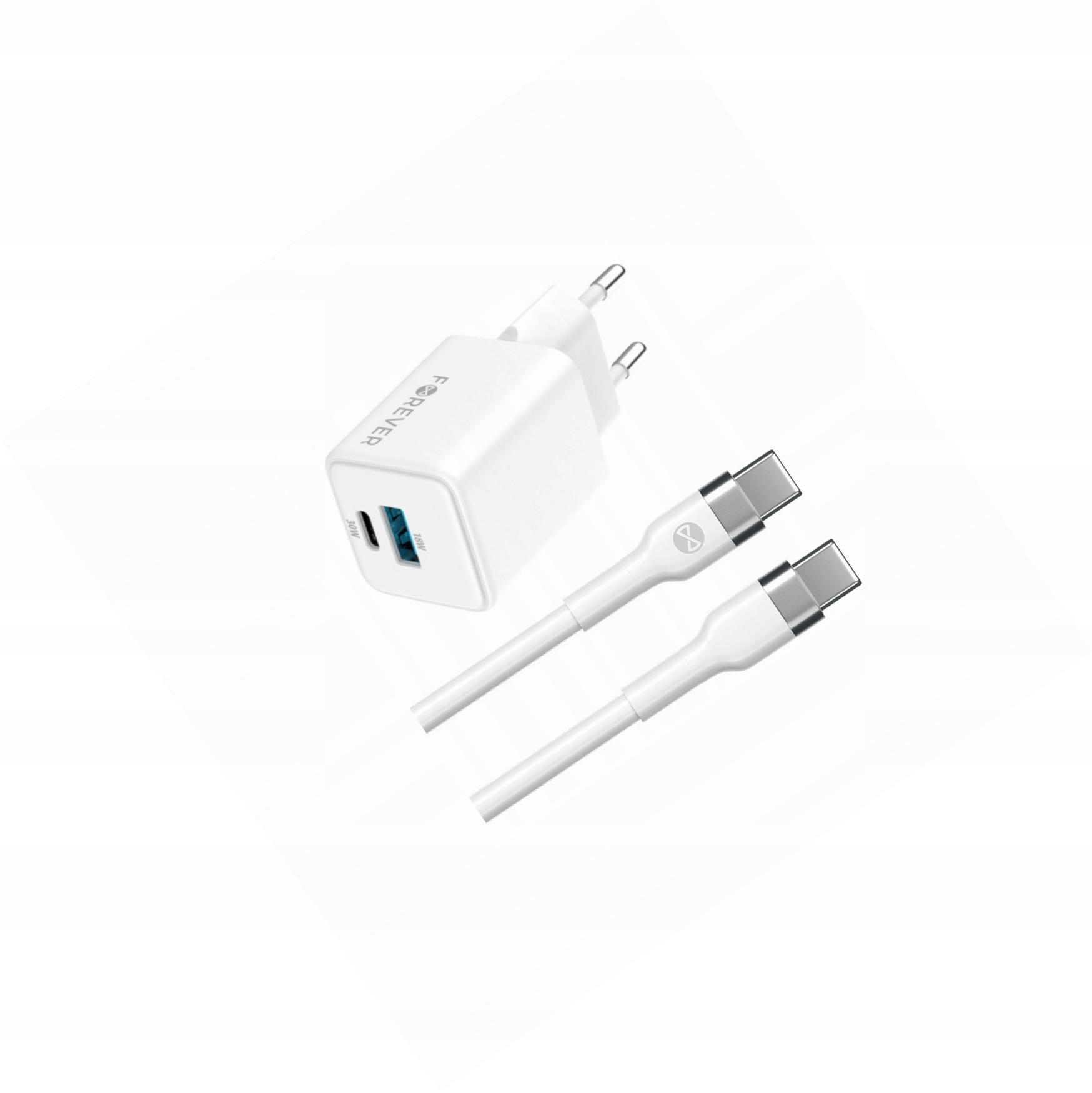 Szybka ładowarka GaN 30W 2 wejścia długim z kablem 2m do Xiaomi 13