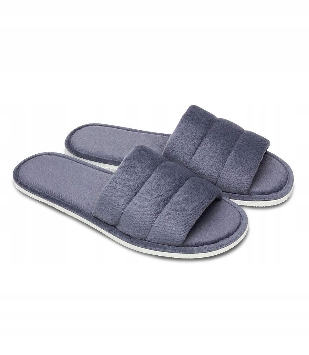 

Pantofle Meteor Sara 141 kapcie welur 38 szare