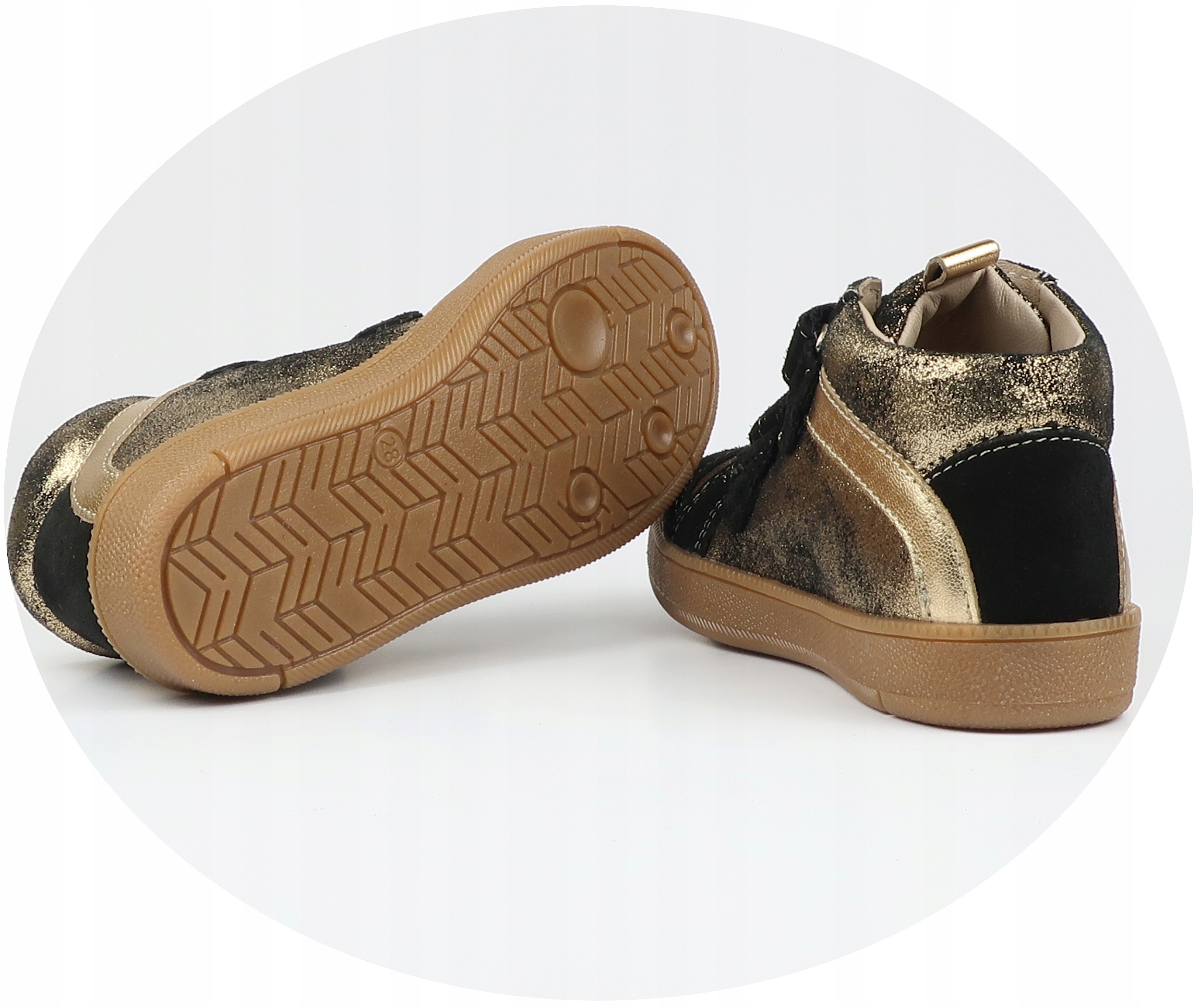 RENBUT DZIECIĘCE TRZEWIKI PÓŁBUTY SKÓRZANE 30 Kolor wielokolorowy