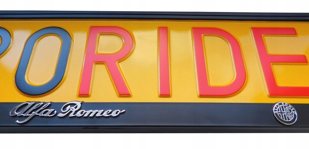 2x 3D RAMKA TABLICY ALFA ROMEO 147 159 166 BRERA GIULIA MITO STELVIO TONALE Producent ProRide