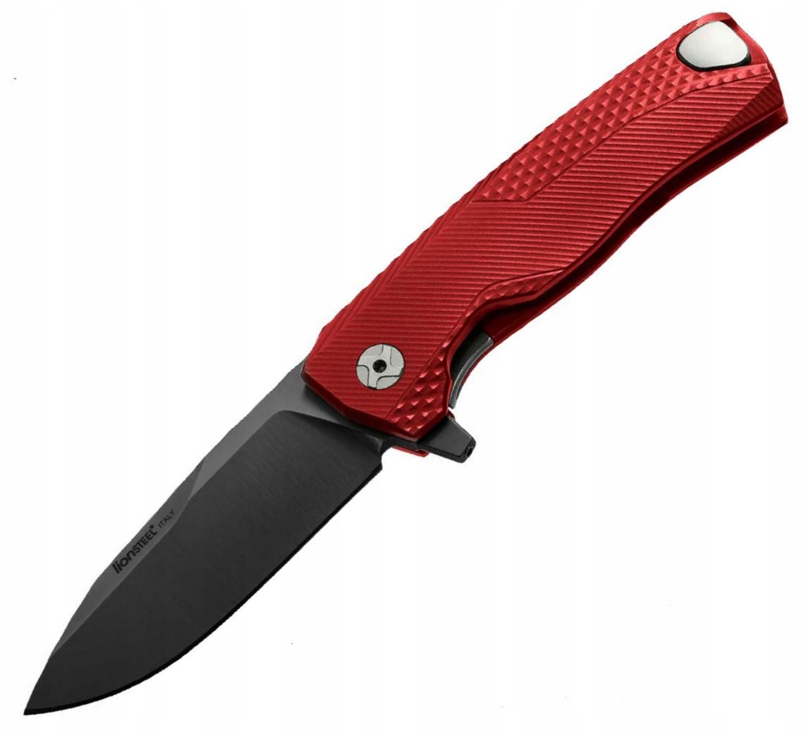 Nóż składany LionSteel Rok Stal Böhler M390 by Molletta Aluminiowa rękojeść