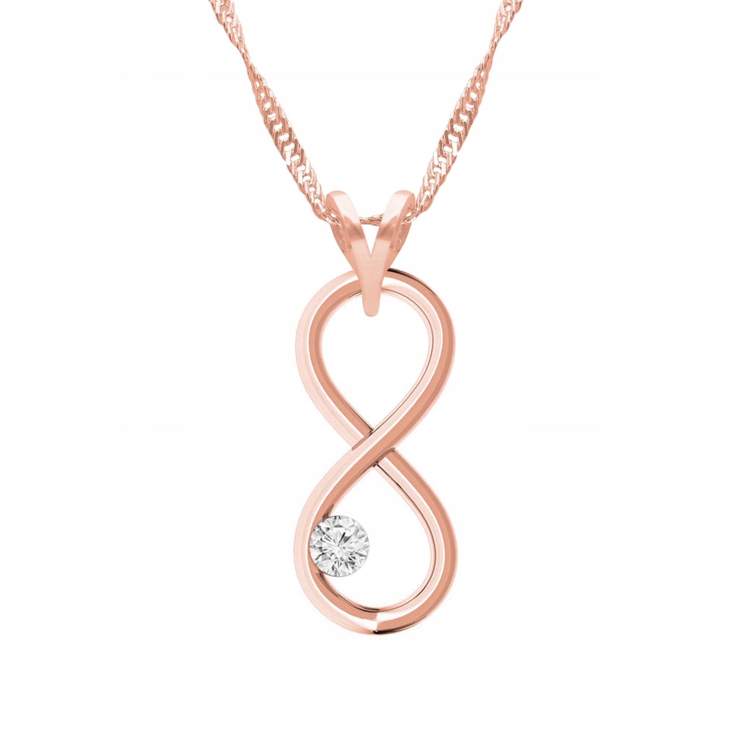 Pozlacený náhrdelník se znamením nekonečna Forever Infinity Stříbro 925