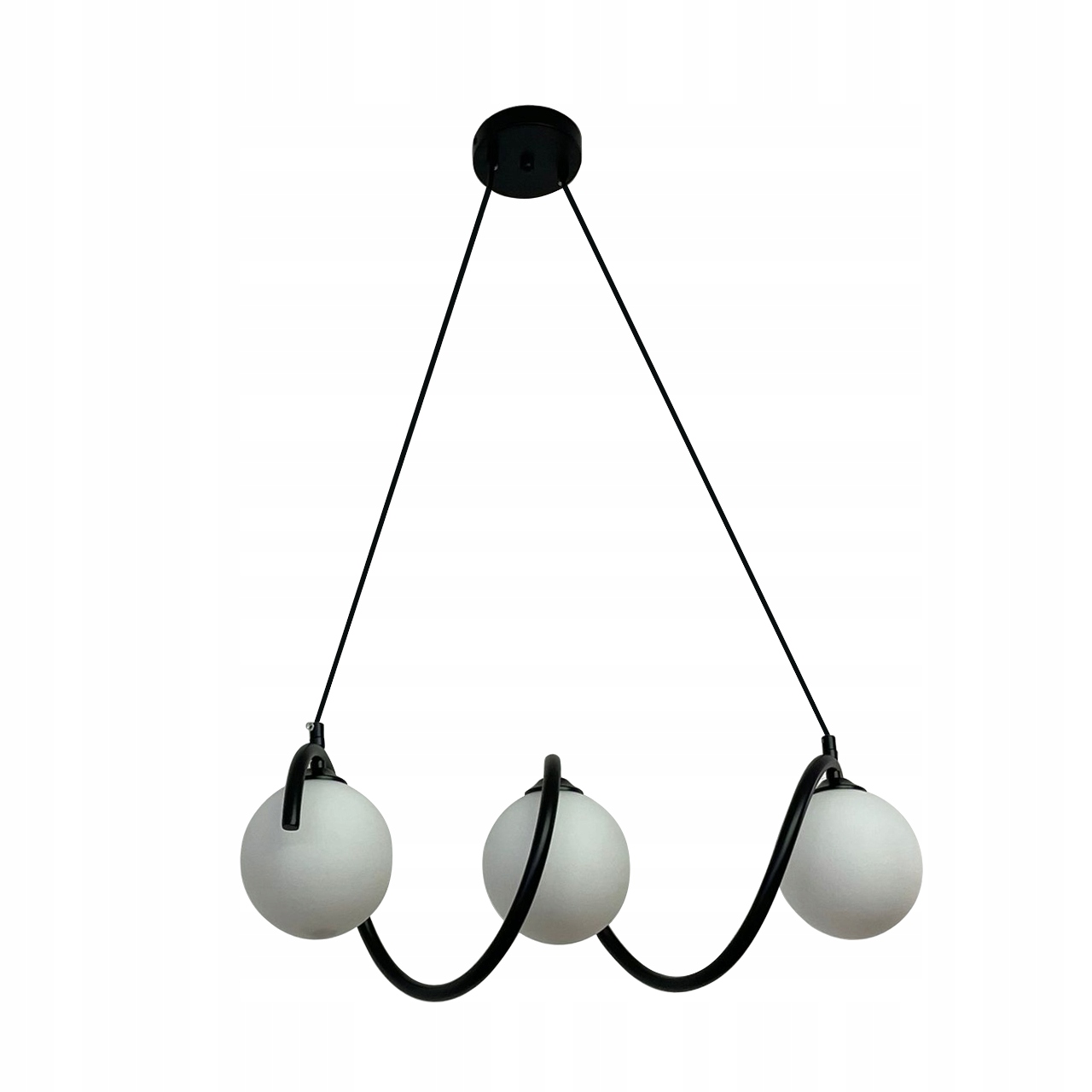 Závesná Stropná Lampa Luster Gule Moderná čierna Led 3*G9 do obývačky