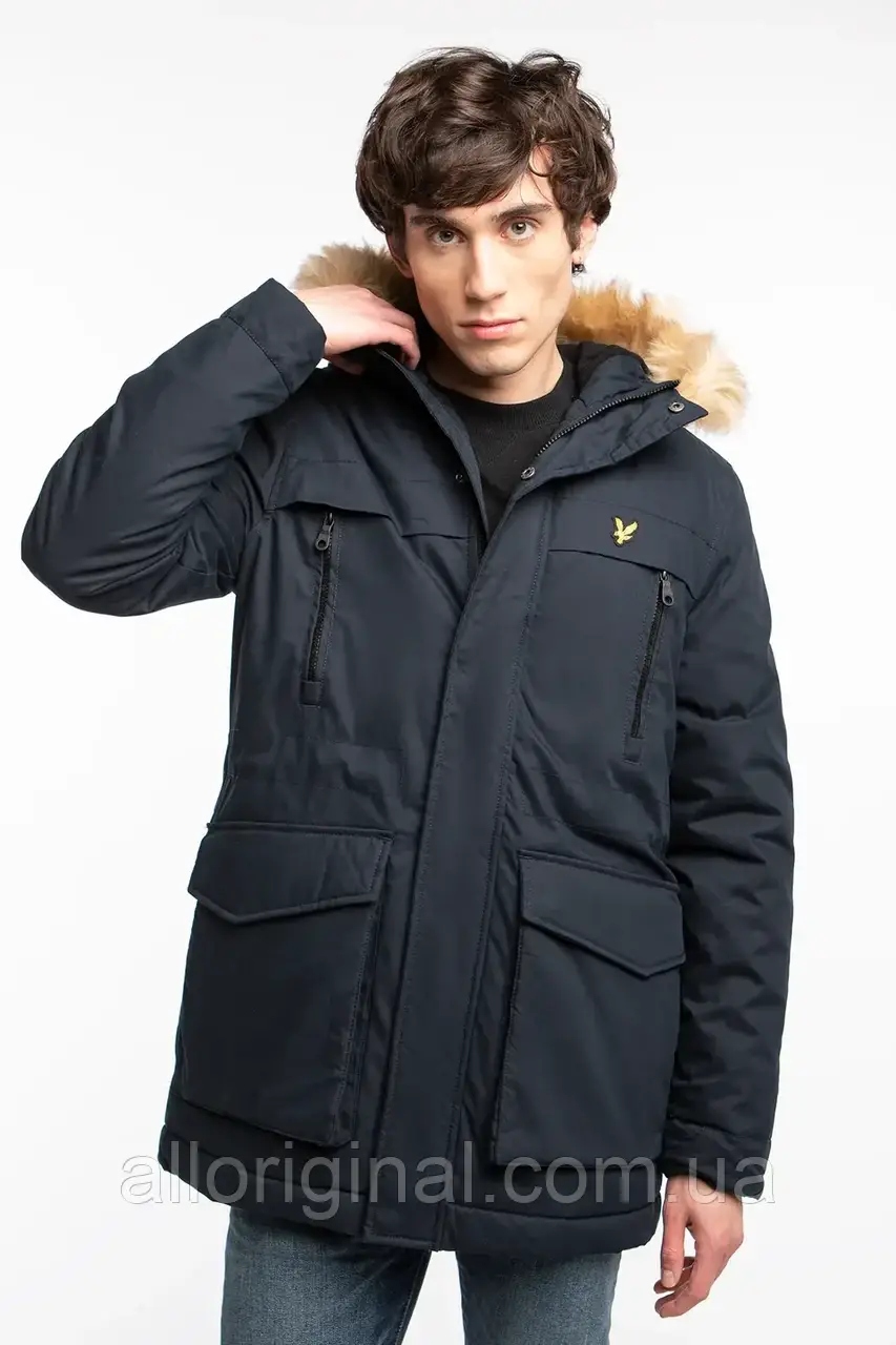 Pánská Zimní Bunda Lyle&scott S Kapucí LA-K1536V-Z271-S