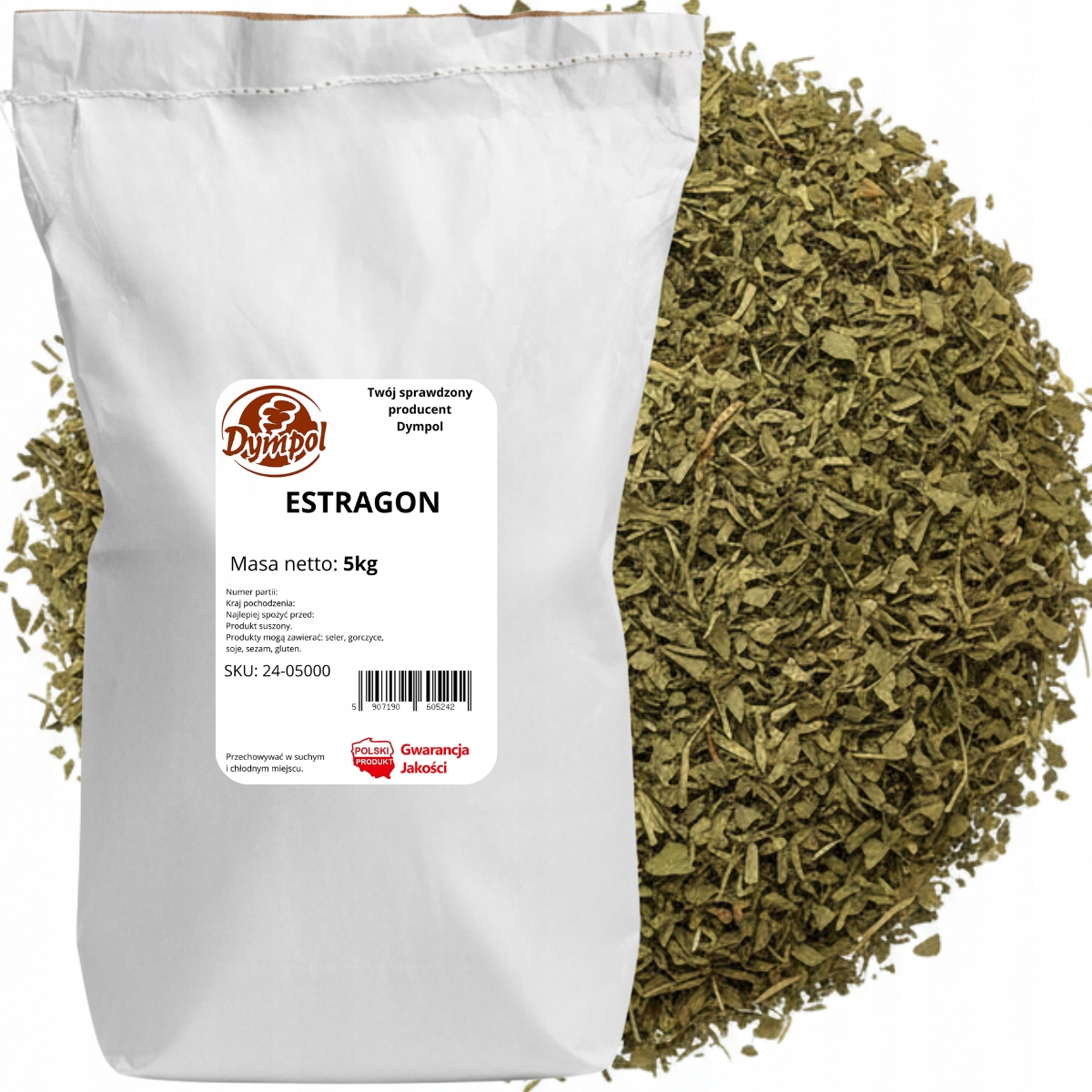 Levně Estragon Sušený Přírodní aromatický bez chemie Kvalita Dympol 5 Kg