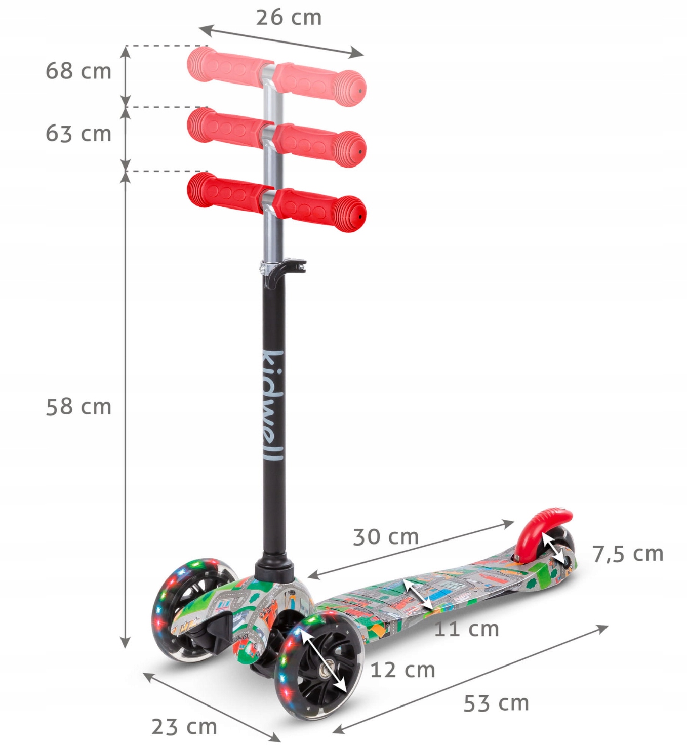 KIDWELL, UNO CITY, HULAJNOGA TRÓJKOŁOWA Rodzaj trójkołowa