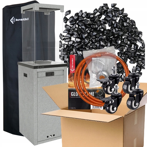 Patio Light Šedá Obal Kameny Vlákna