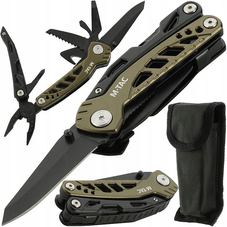 Multitool Narzędzie Wielofunkcyjne Nóż 7w1 M-TAC Type 2 + Pokrowiec