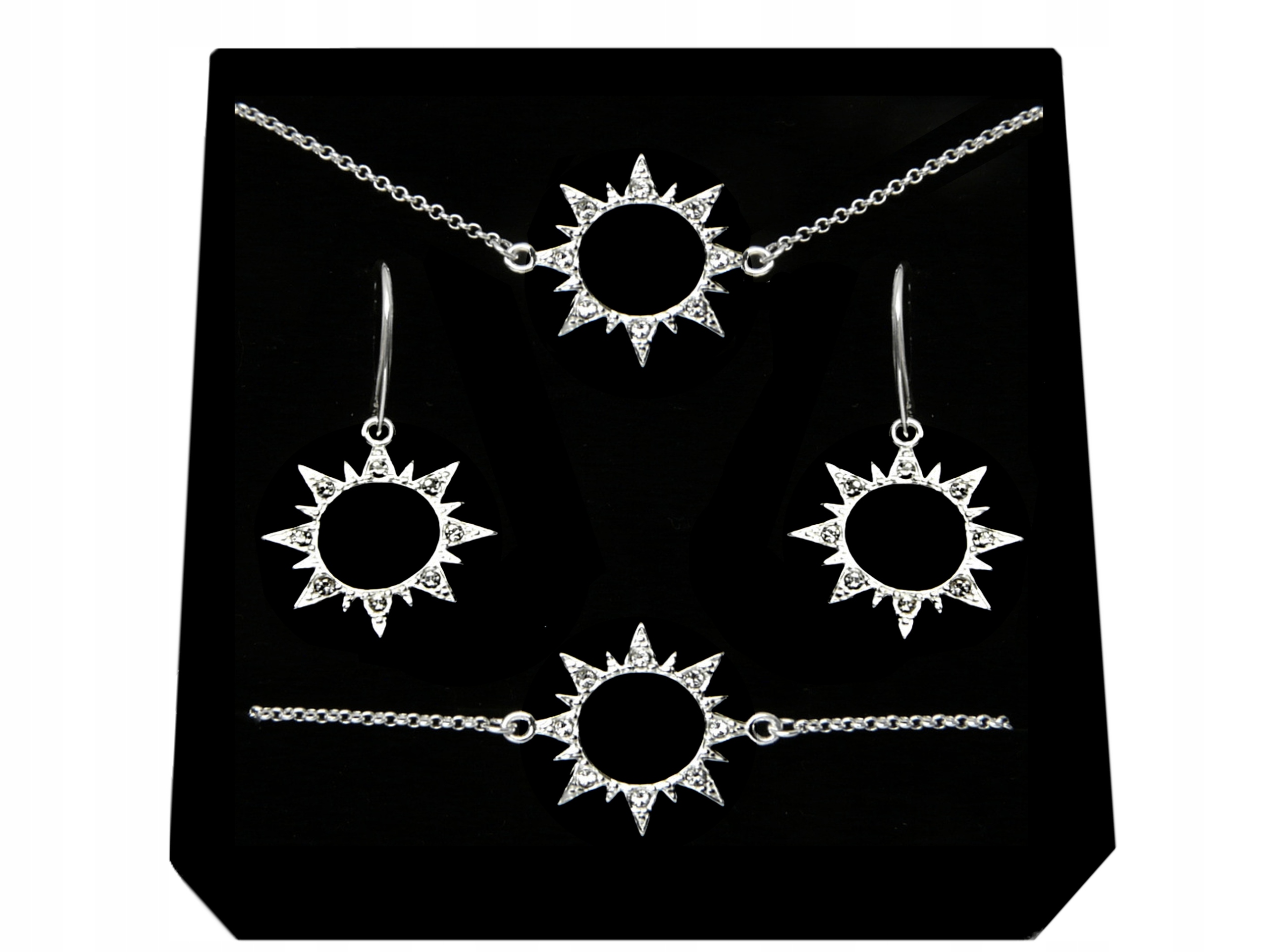 

Komplet Biżuterii Gwiazdka Gwiazda srebro 925