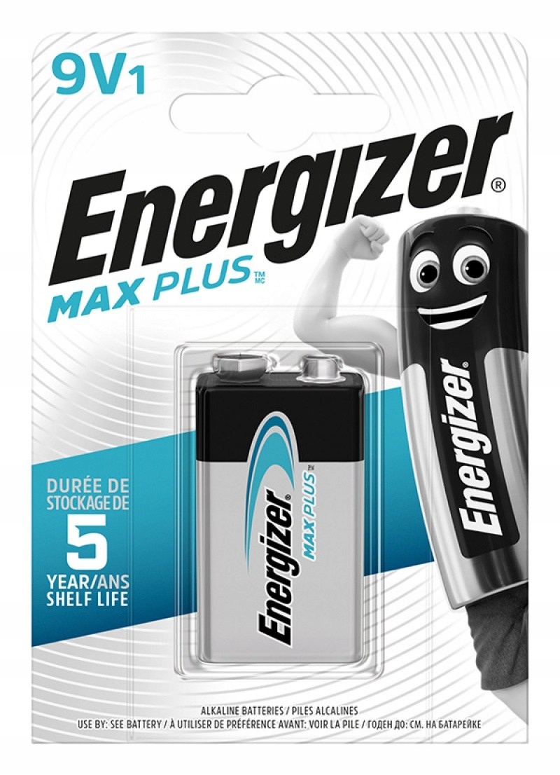 

Bateria Energizer Max Plus, E, 6LR61, 9V 1 szt.