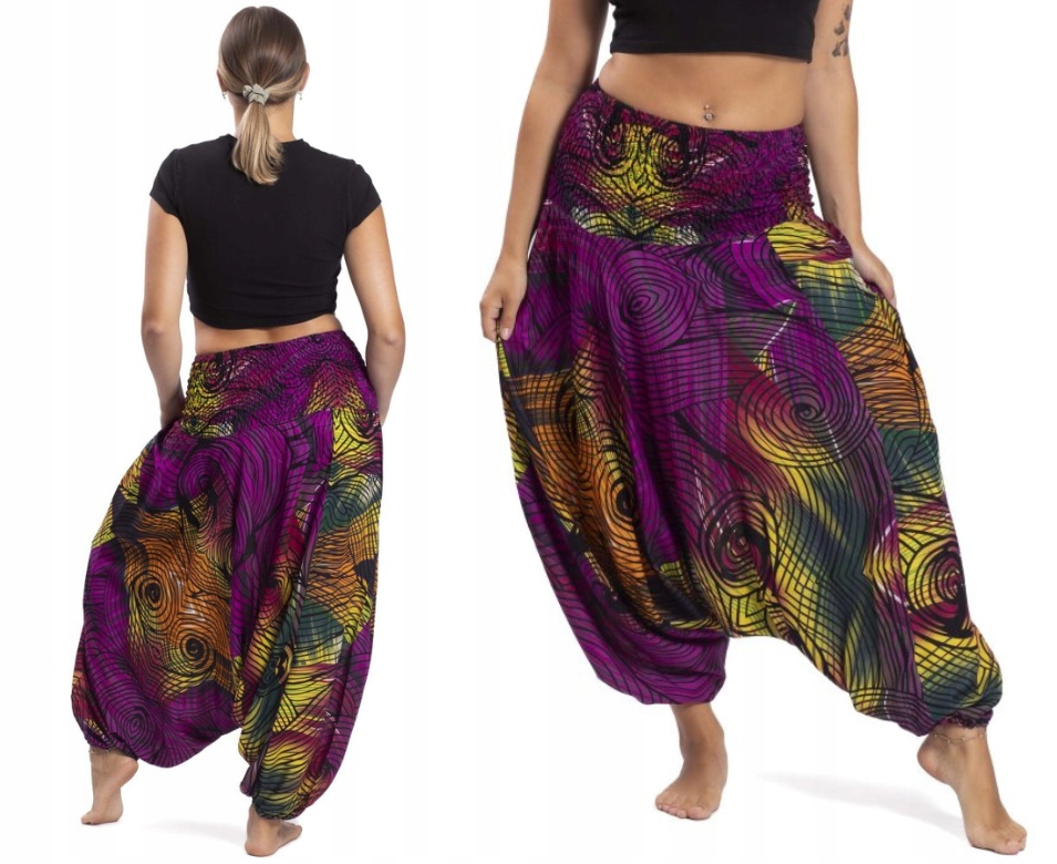 Dámské harémové kalhoty z viskózy aladinky vzdušné šedévary