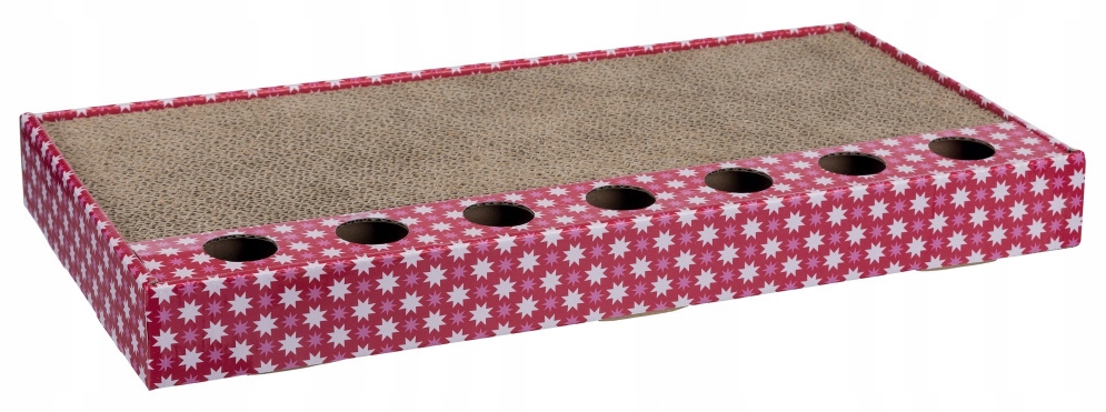 

Drapak leżący kartonowy z zabawkami dla kota 48005