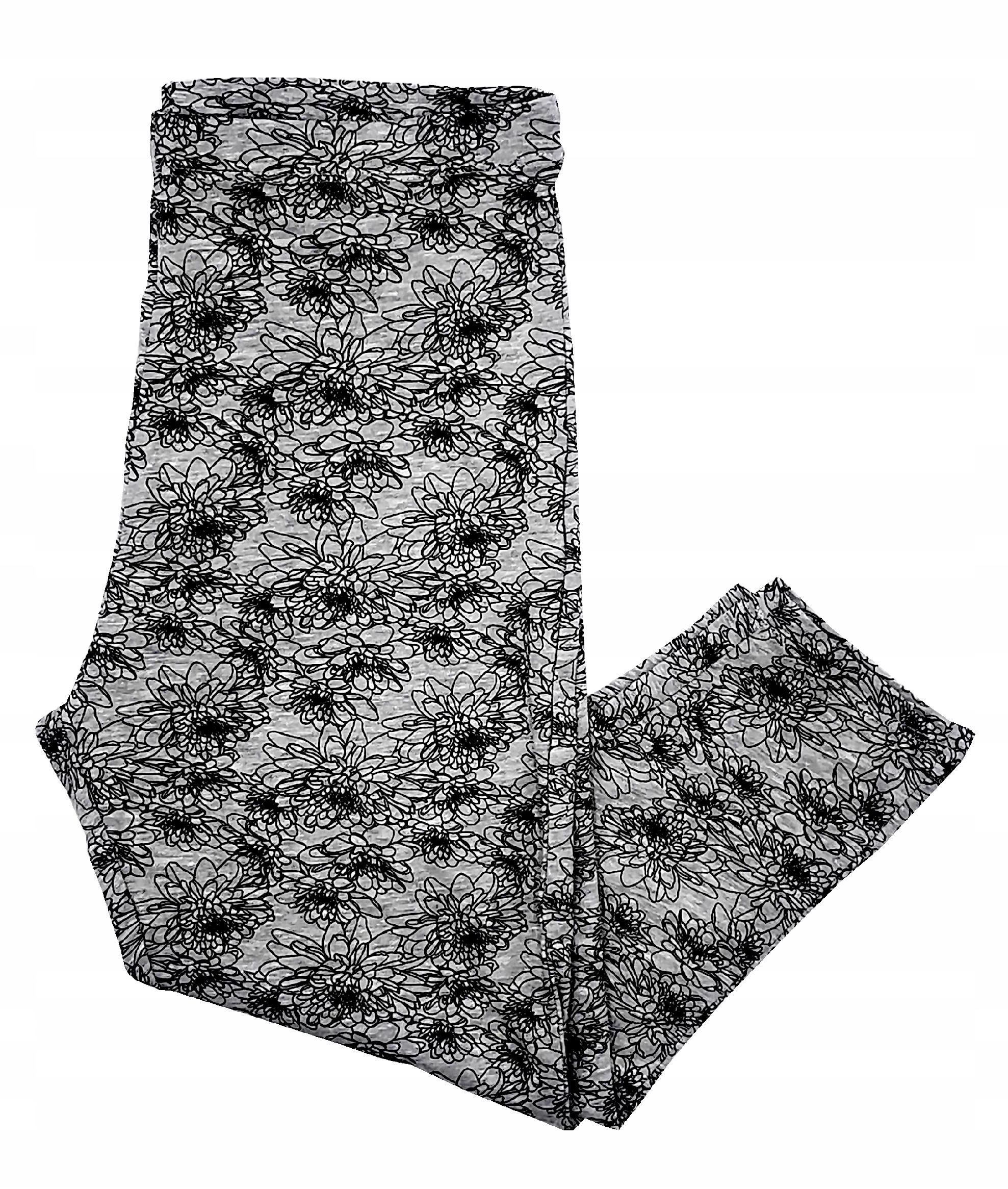 

Spodnie legginsy rybaczki damskie 3/4 kwiaty S