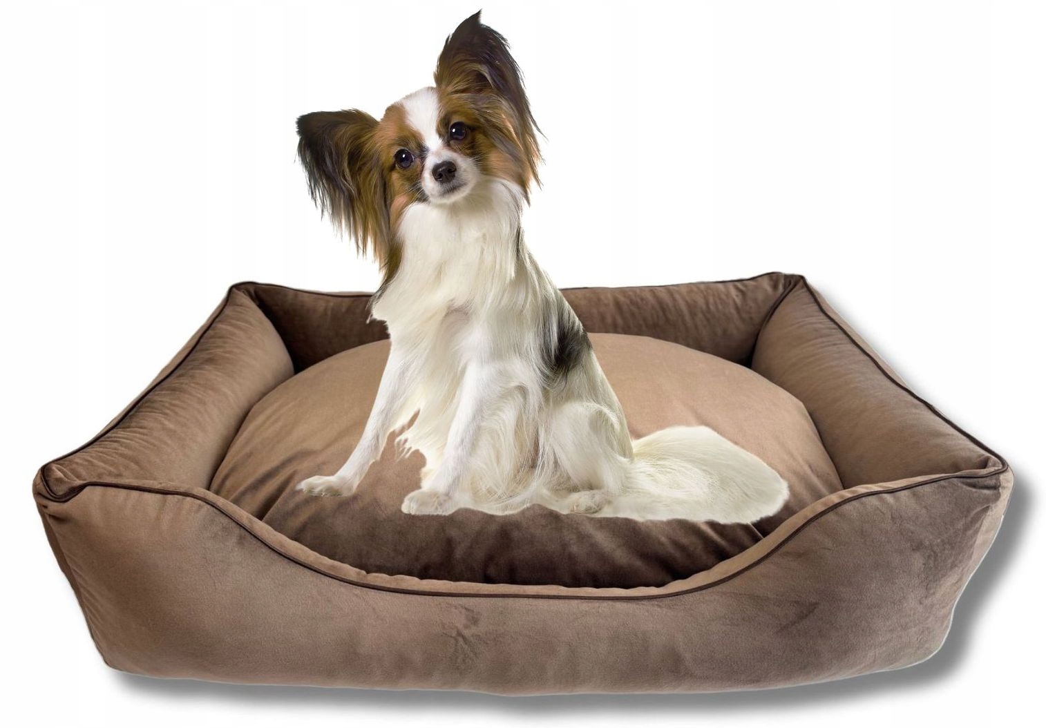 Levně Pelíšek pro psa se zapínáním na zip a vyjímatelnými vložkami 75x55