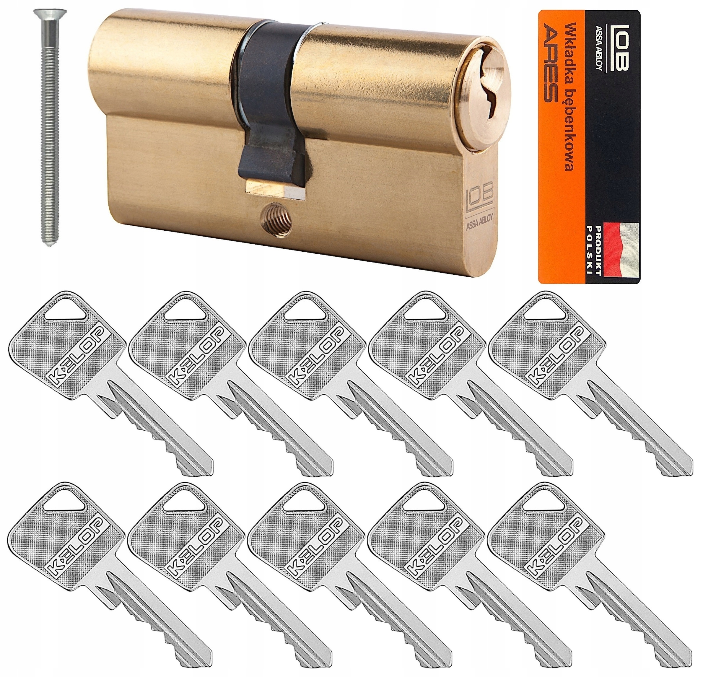 vložka Lob Ares 30/30 mosaz 10 klíčů