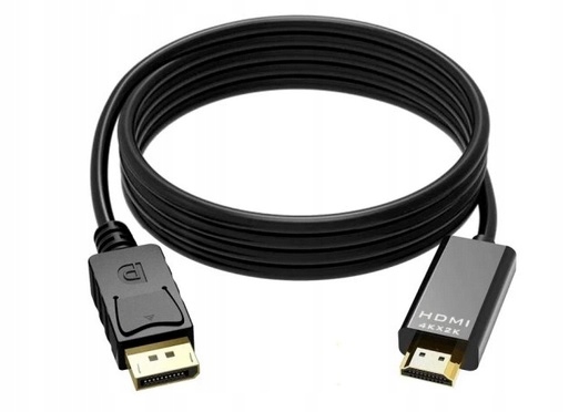 Kabel DISPLAY PORT do HDMI 1,8M 4K DP DisplayPort / 7803