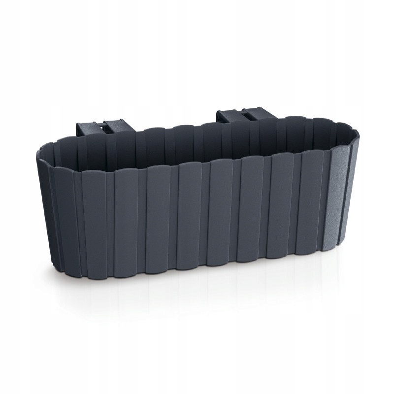 DONICZKA DONICA SKRZYNKA BALUSTRADĘ BALKON OGRODOWA 40 CM ANTRACYT WISZĄCA