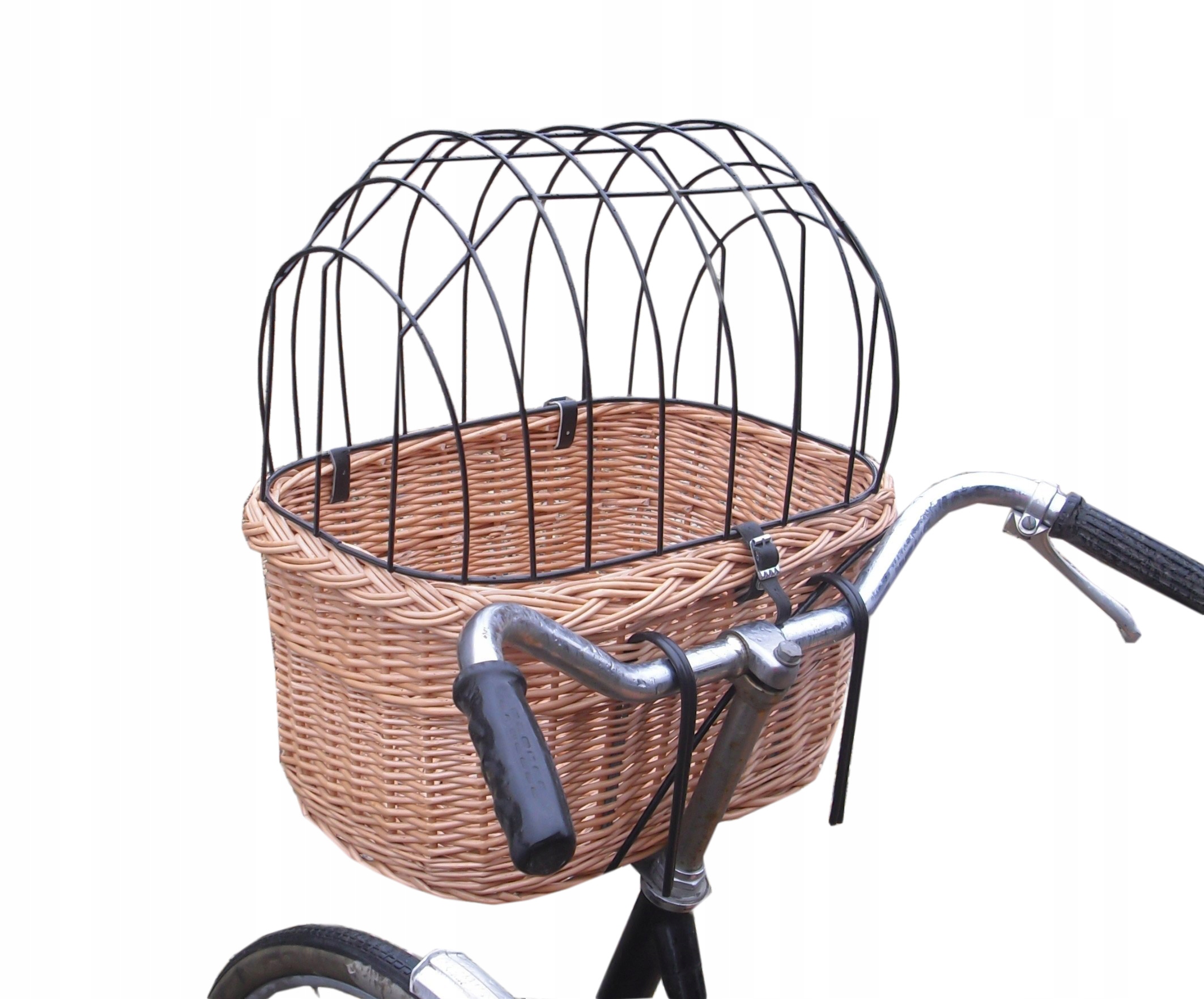 Kosz wiklinowy na rower Transporter dla Psa-kota do 6kg