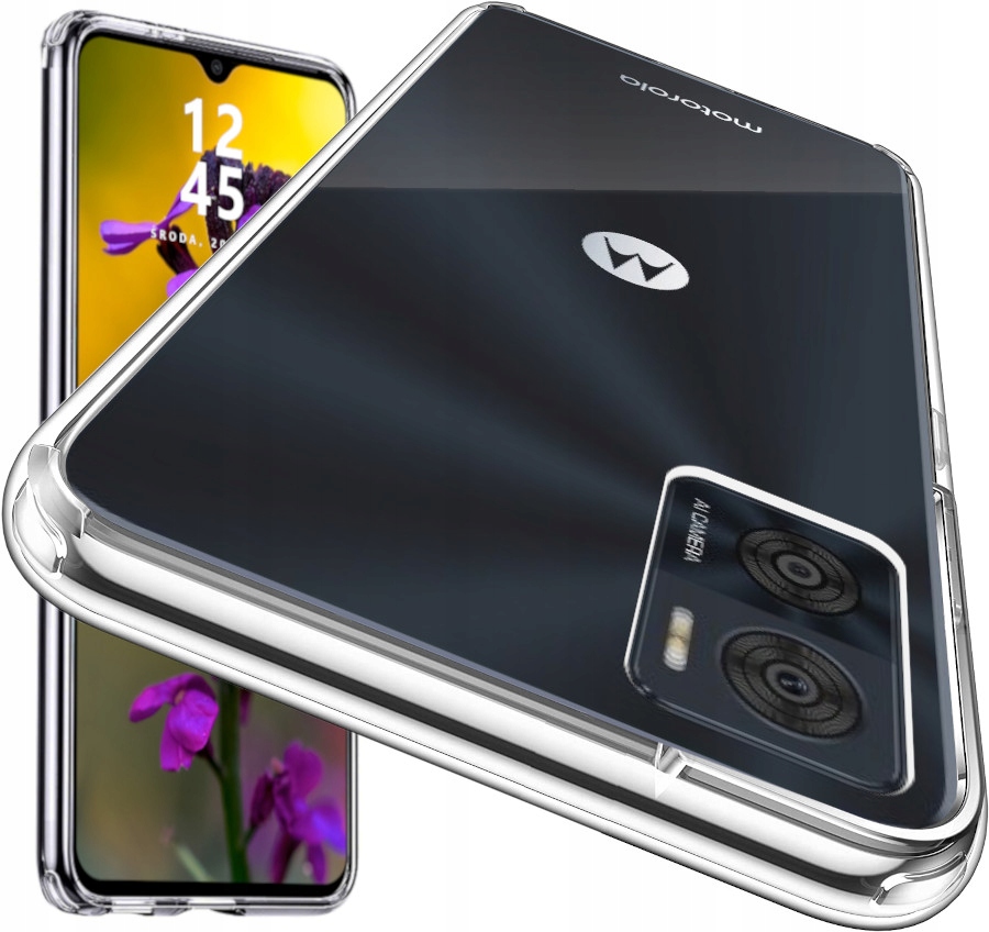 

Etui do Motorola E22 E22i Gel Clear Case Szkło