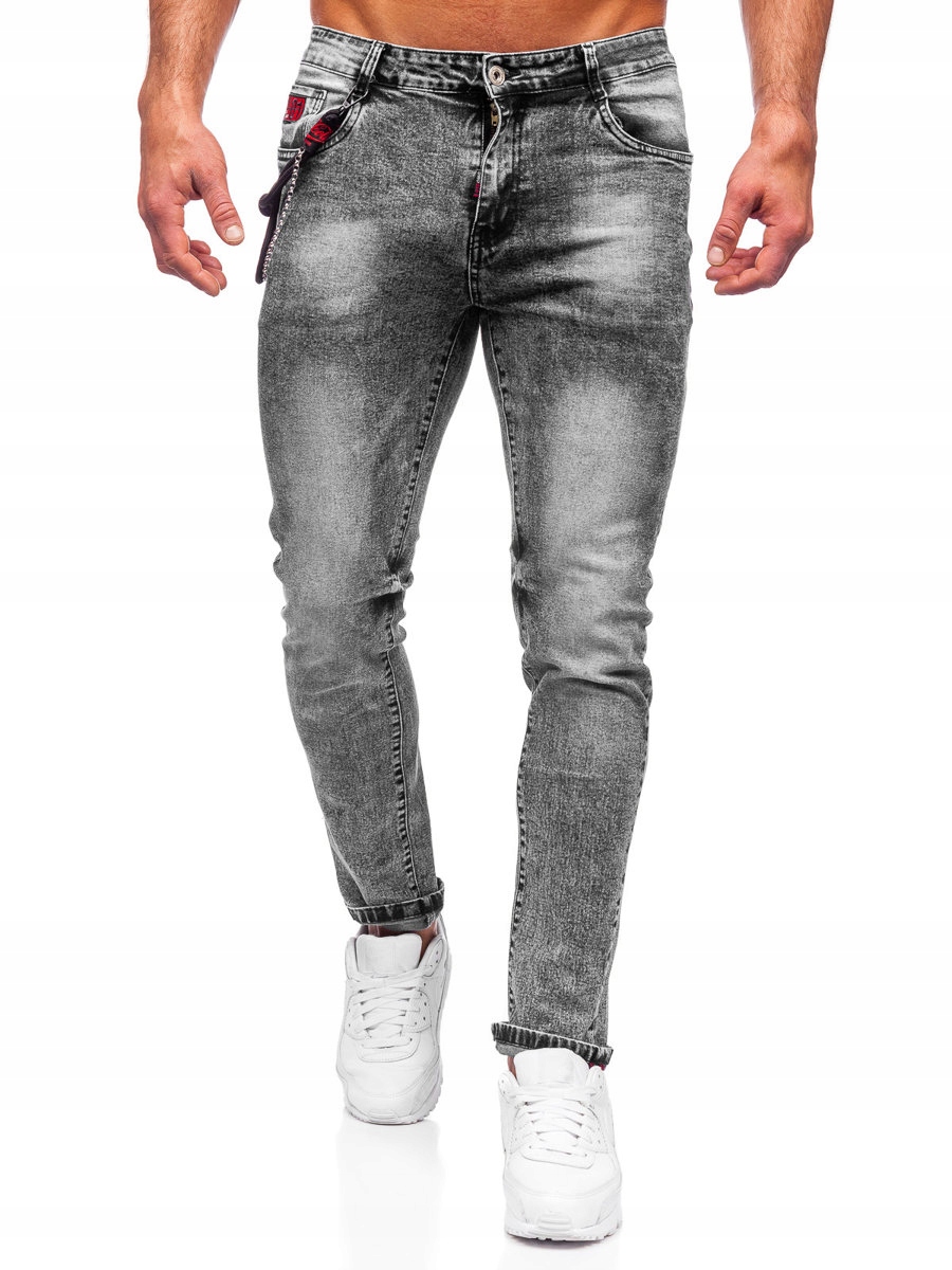 

Spodnie Męskie Jeansowe Czarne HY1053 DENLEY_2XL