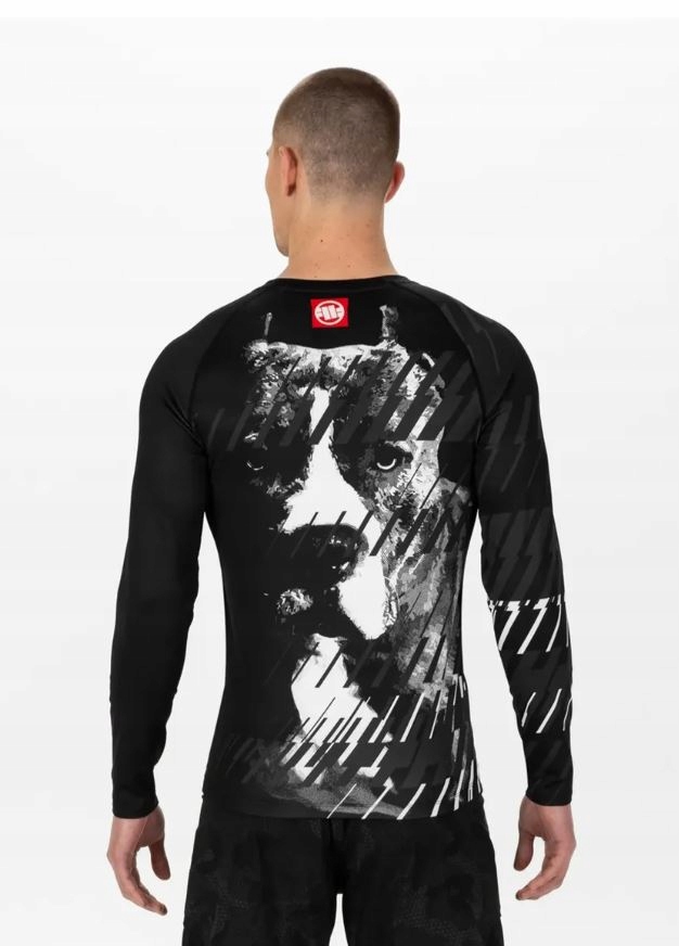 Pit Bull Pitbull Koszulka Męska Rashguard Longsleeve Street Dog XL