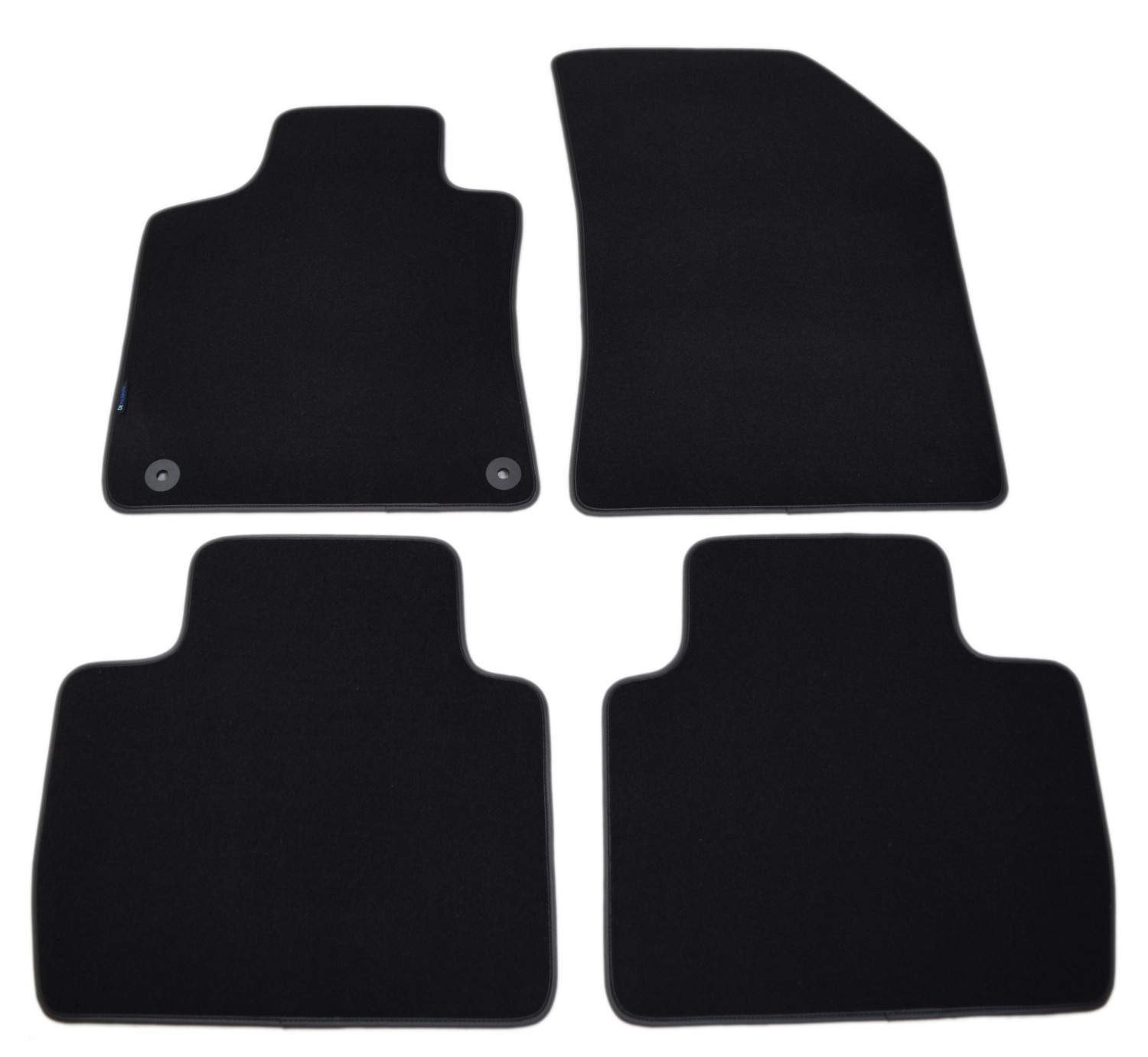 Černé velurové koberce Diamond, Lamówka Peugeot 508 II od roku 2018