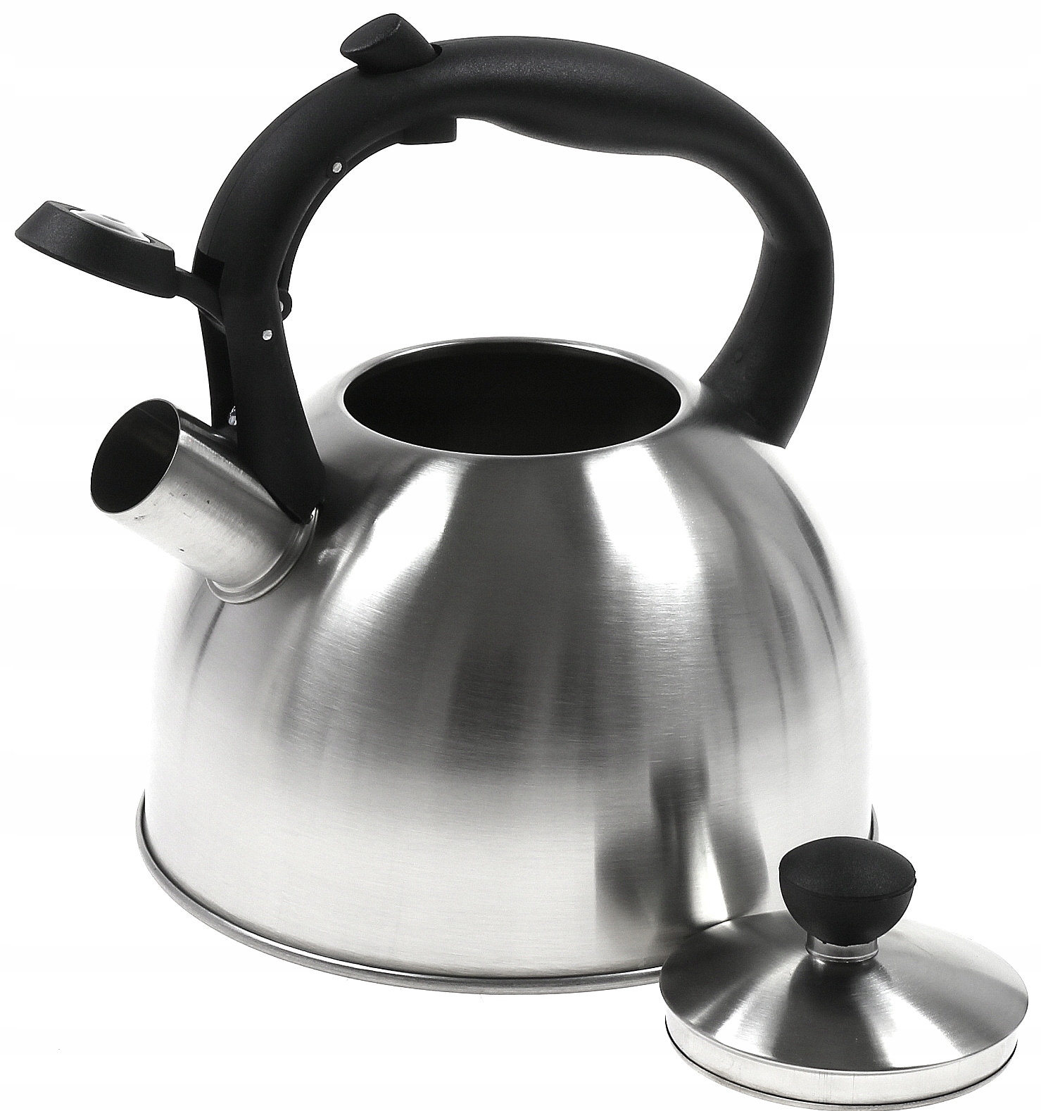 CZAJNIK Z GWIZDKIEM 2,5 L STALOWY gwizdek srebrny Marka Krisberg